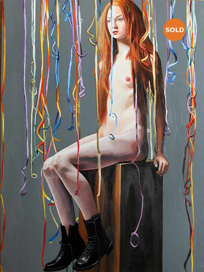 Nude With Streamers LG SOLD